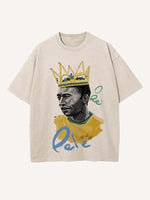 Pelé Print Round Neck T-shirt
