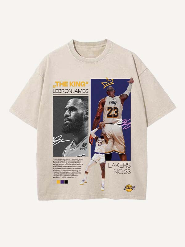 LeBron James Print Round Neck T-shirt