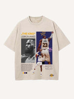 LeBron James Print Round Neck T-shirt