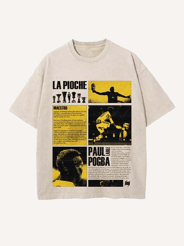 Paul Pogba Print Round Neck T-shirt