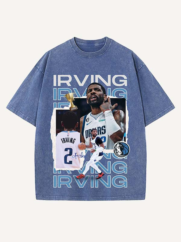 Kyrie Irving Print Round Neck T-shirt