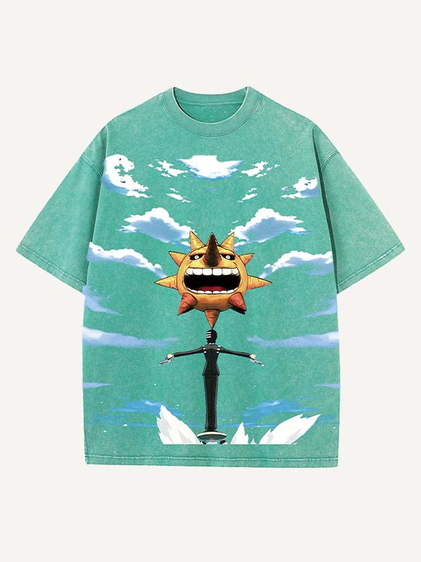 Soul Eater Print Round Neck T-shirt