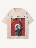 Max Verstappen Print Round Neck T-shirt