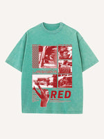 Carlos Sainz Print Round Neck T-shirt