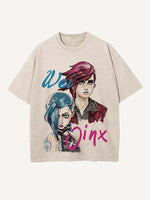 Arcane Print Round Neck T-shirt