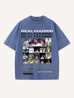 Real Madrid Print Round Neck T-shirt