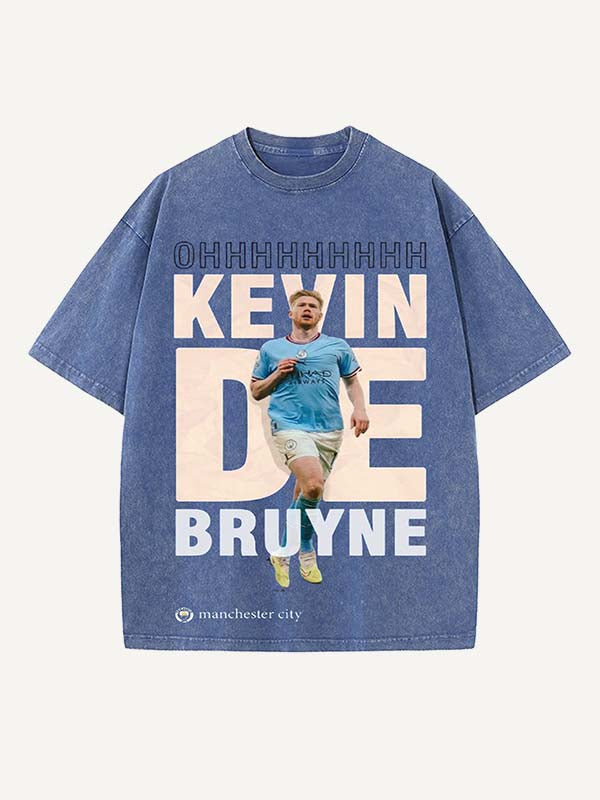 Kevin De Bruyne Print Round Neck T-shirt