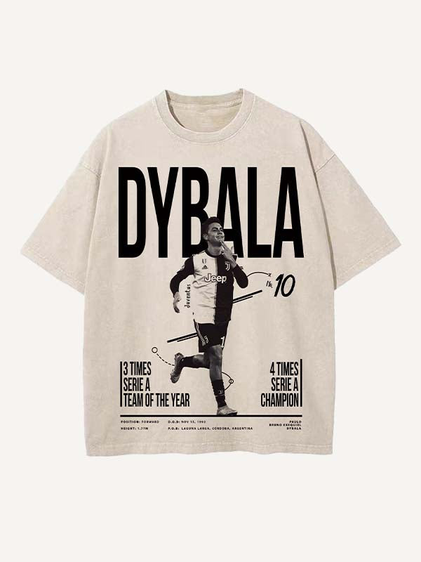 Paulo Dybala Print Round Neck T-shirt