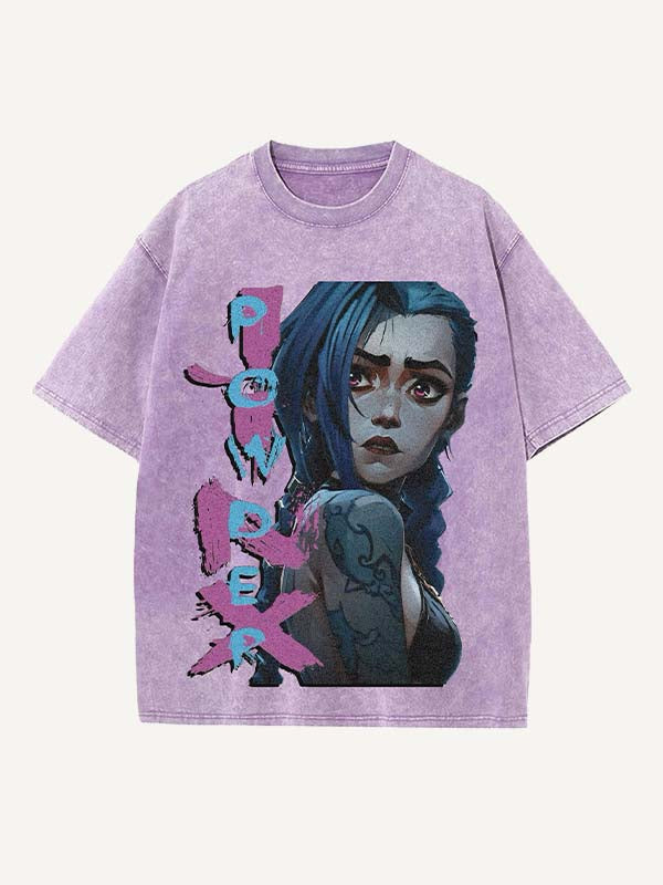 Arcane Print Round Neck T-shirt