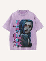 Arcane Print Round Neck T-shirt