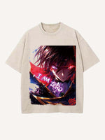 Code Geass Print Round Neck T-shirt
