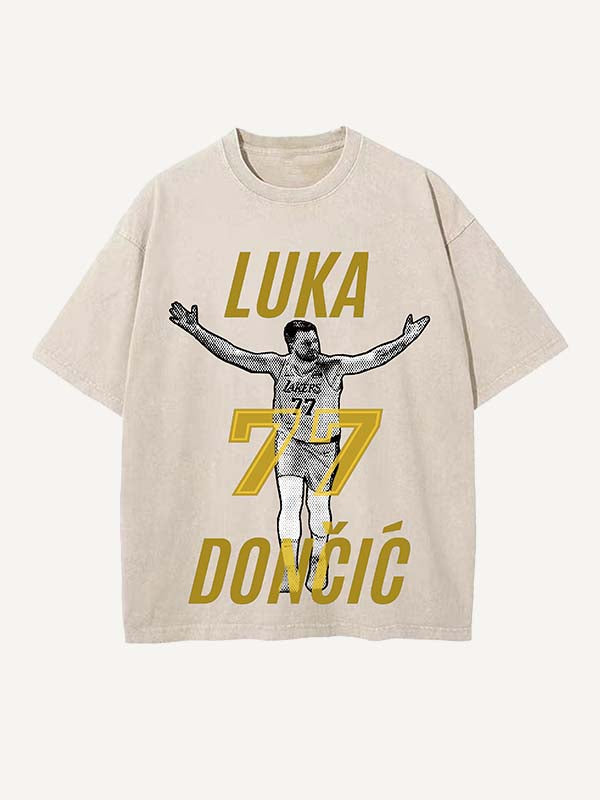Luka Dončić Print Round Neck T-shirt