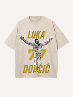 Luka Dončić Print Round Neck T-shirt