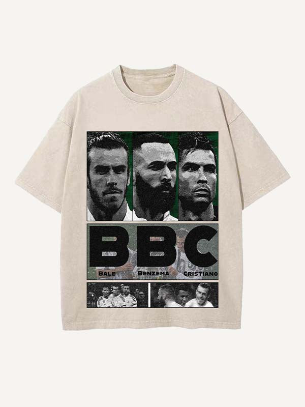 Gareth Bale Print Round Neck T-shirt