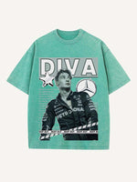 George Russell Print Round Neck T-shirt