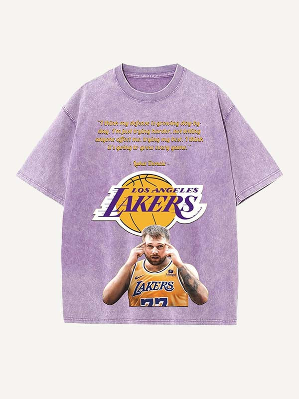 Luka Dončić Print Round Neck T-shirt