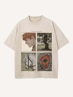 A Knight of the Seven Kingdoms Print Round Neck T-shirt