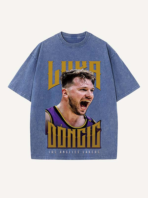 Luka Dončić Print Round Neck T-shirt