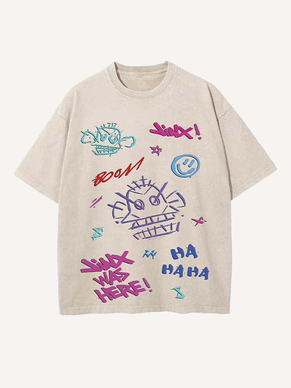 Arcane Print Round Neck T-shirt