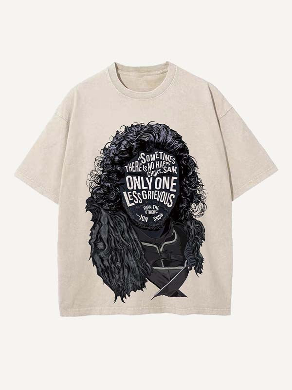 Game of Thrones Print Round Neck T-shirt