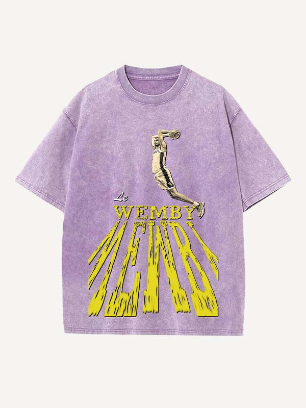 Victor Wembanyama Print Round Neck T-shirt