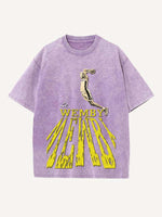 Victor Wembanyama Print Round Neck T-shirt