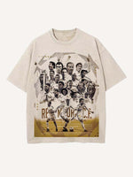 Real Madrid Print Round Neck T-shirt