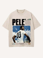Pelé Print Round Neck T-shirt