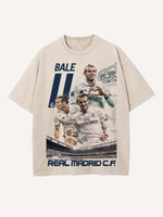 Gareth Bale Print Round Neck T-shirt