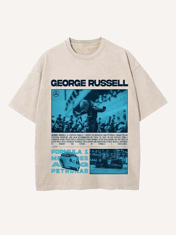George Russell Print Round Neck T-shirt