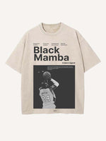 Kobe Bryant Print Round Neck T-shirt