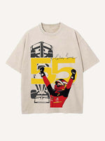 Carlos Sainz Print Round Neck T-shirt