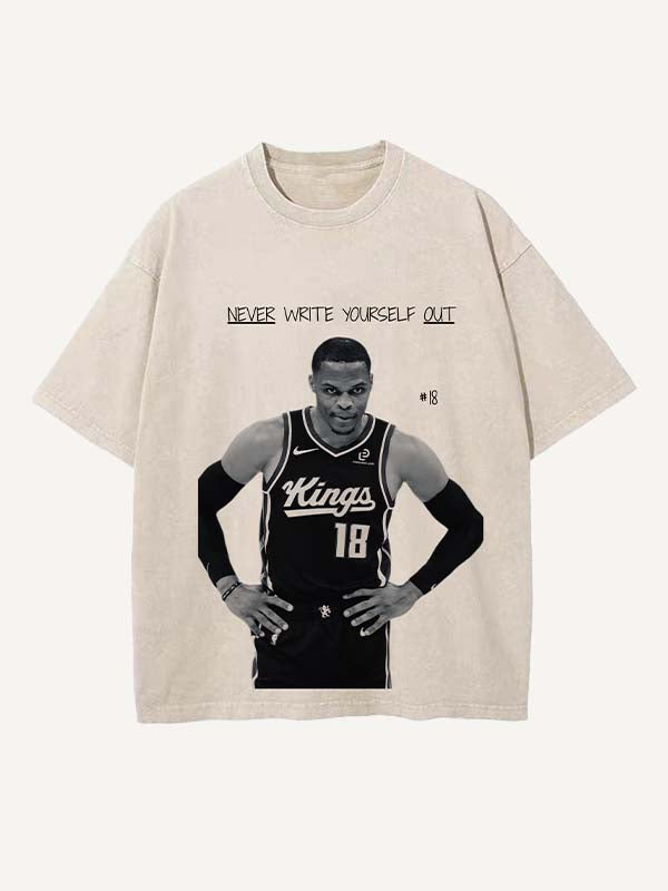 Russell Westbrook Print Round Neck T-shirt