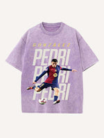 Pedri Print Round Neck T-shirt