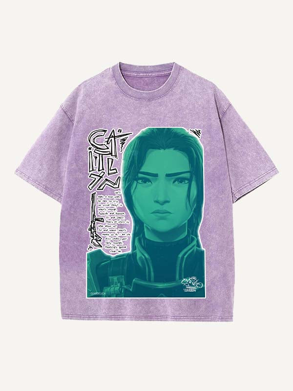 Arcane Print Round Neck T-shirt