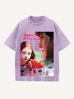 The End of the Fxxxing World Print Round Neck T-shirt