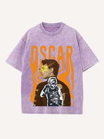 Oscar Piastri Print Round Neck T-shirt