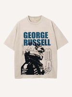 George Russell Print Round Neck T-shirt