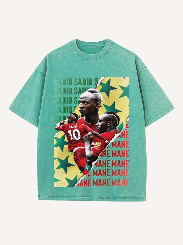 Sadio Mané Print Round Neck T-shirt
