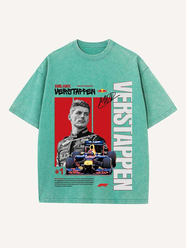 Max Verstappen Print Round Neck T-shirt