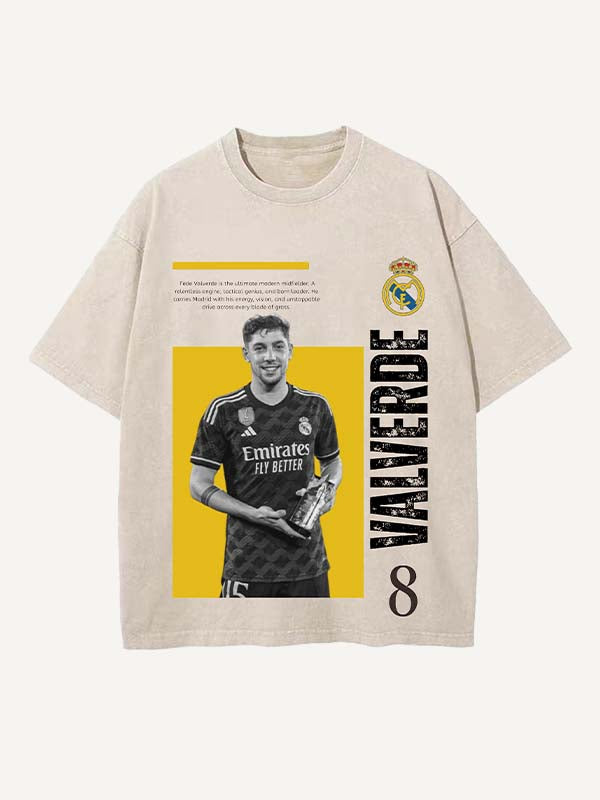 Federico Valverde Print Round Neck T-shirt