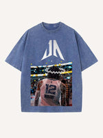 Ja Morant Print Round Neck T-shirt