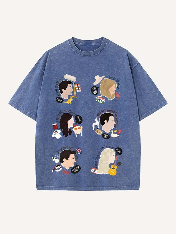Friends Print Round Neck T-shirt