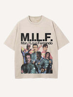 Fernando Alonso Print Round Neck T-shirt