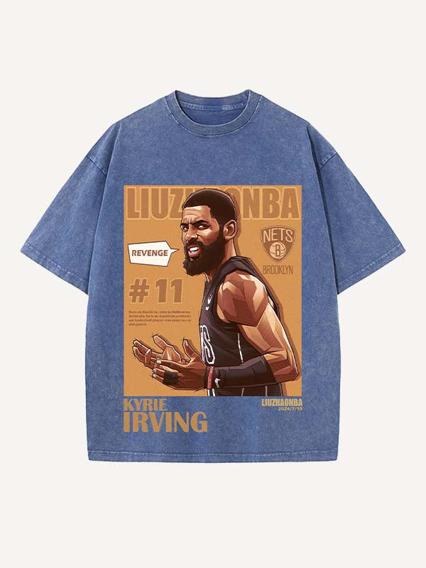 Kyrie Irving Print Round Neck T-shirt