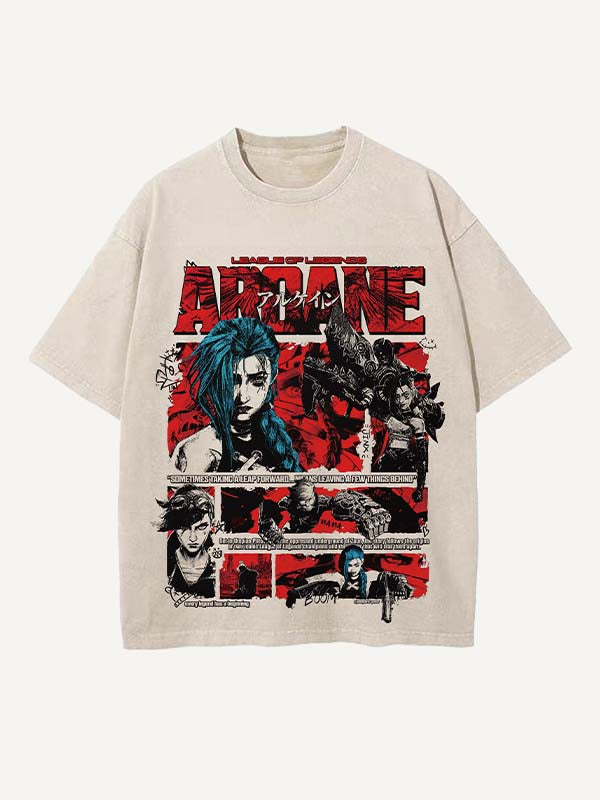 Arcane Print Round Neck T-shirt