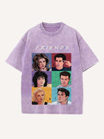 Friends Print Round Neck T-shirt