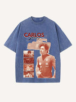 Carlos Sainz Print Round Neck T-shirt