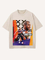 Chris Paul Print Round Neck T-shirt