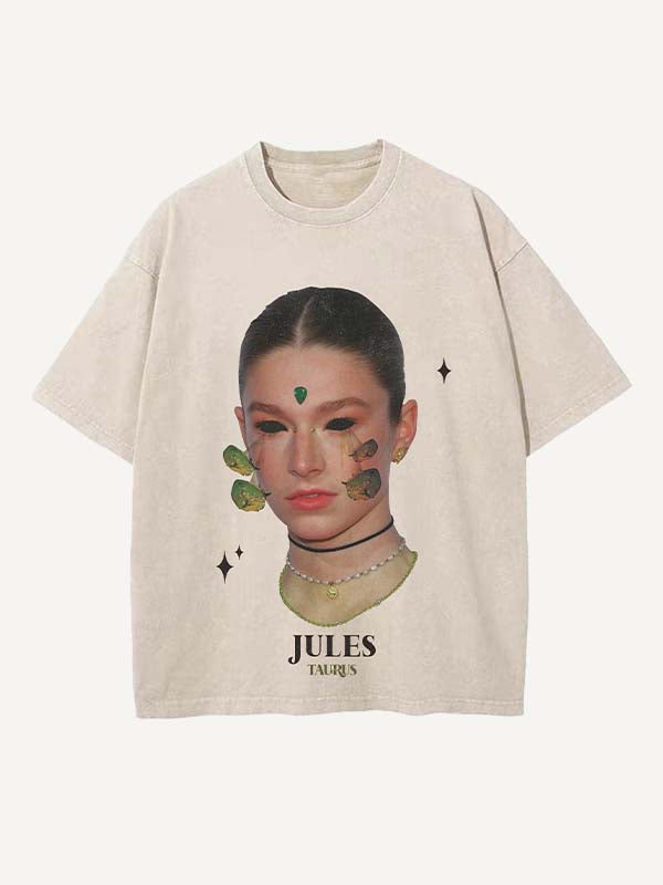 Euphoria Print Round Neck T-shirt